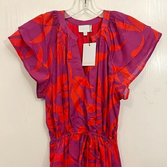 Sugarlips Fuchsia and Scarlet Mini Dress - Picture 5 of 10